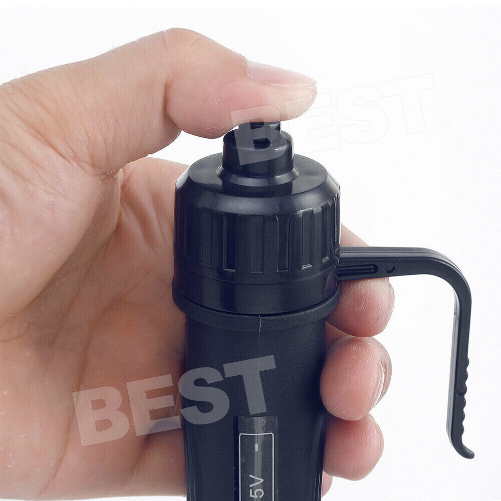 Fish Tank Cleaner Battery Syphon Change Pump Water Filter Aquarium Vacuum Gravel