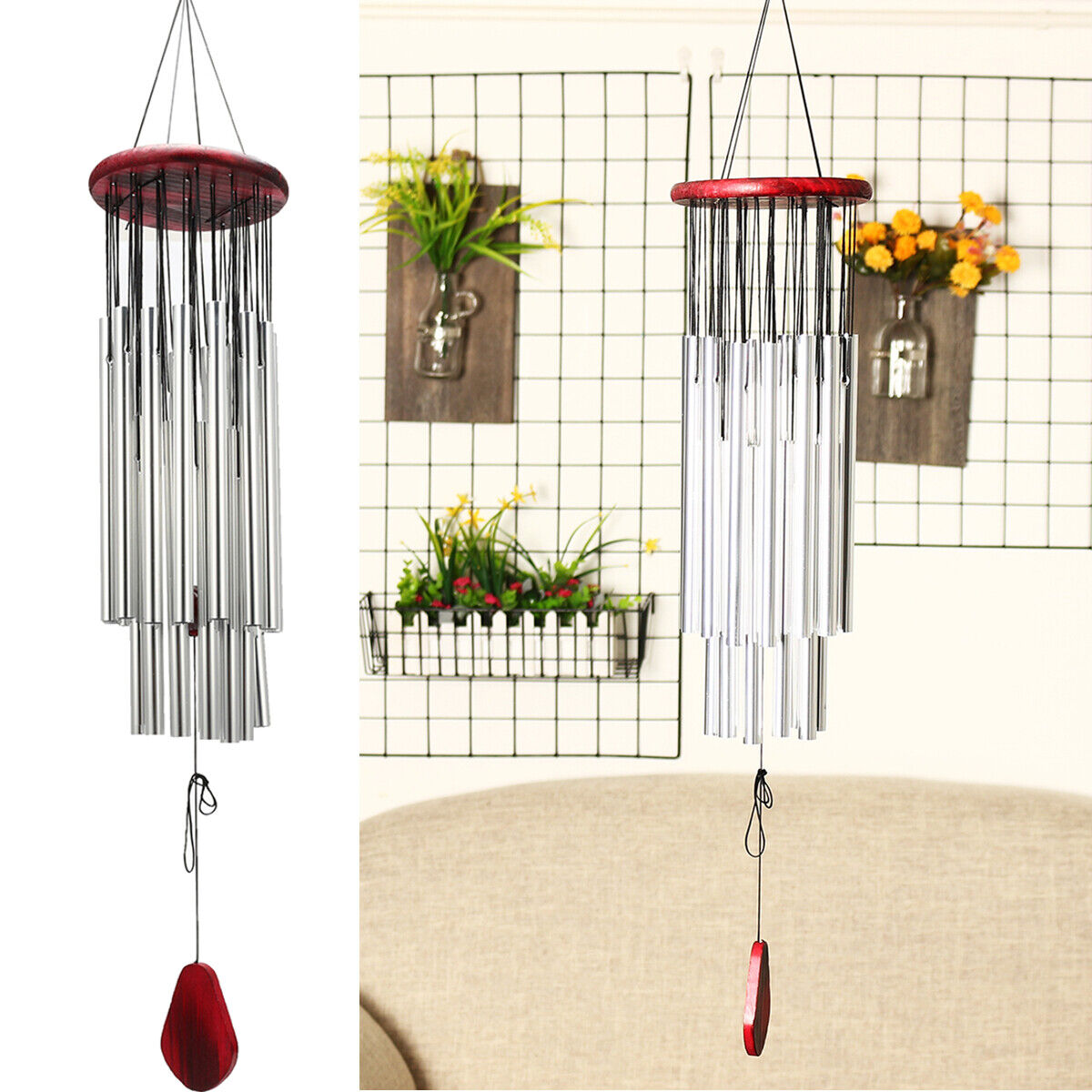 Large Deep Tone Windchime Chapel Bell Wind Chimes Outdoor Garden Home Decor AU