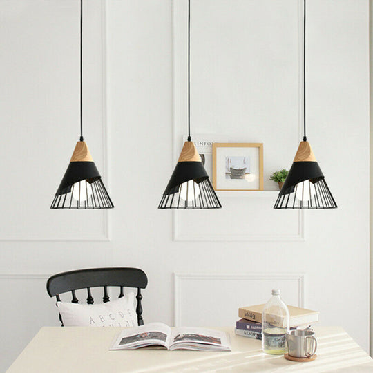 Black Pendant Light Kitchen Lamp Room Ceiling Light Home LED Chandelier Lighting