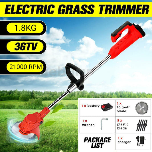 Portable Cordless Lawn Weed Cutter Grass Trimmer Electric Mower