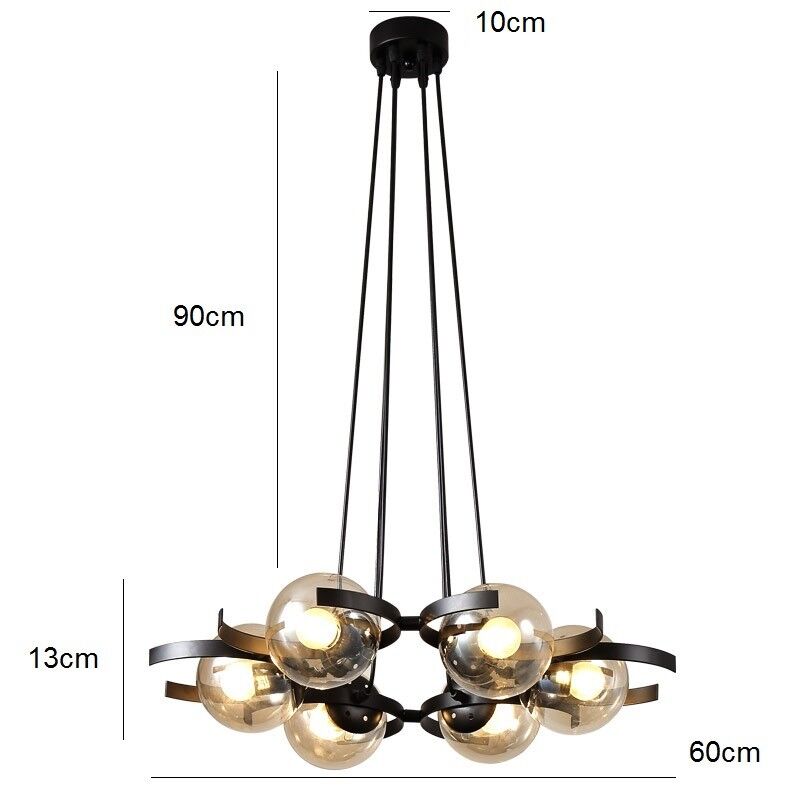 Glass Lamp Kitchen Pendant Light Bar Chandelier Lighting Room LED Ceiling Lights