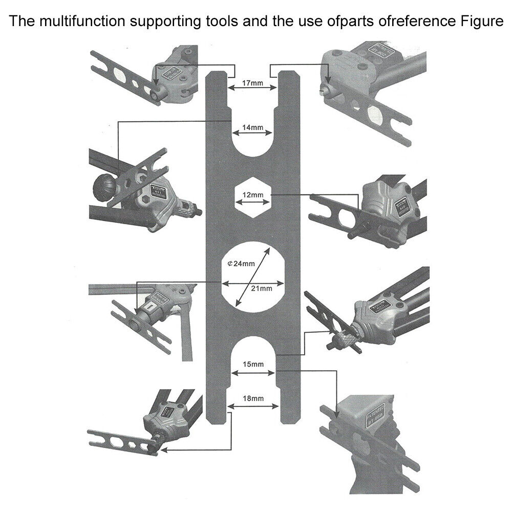 Rivet Nut Nutserts Gun Riveting Rivnut Riveter Mandrels Tool Kit M3-M12