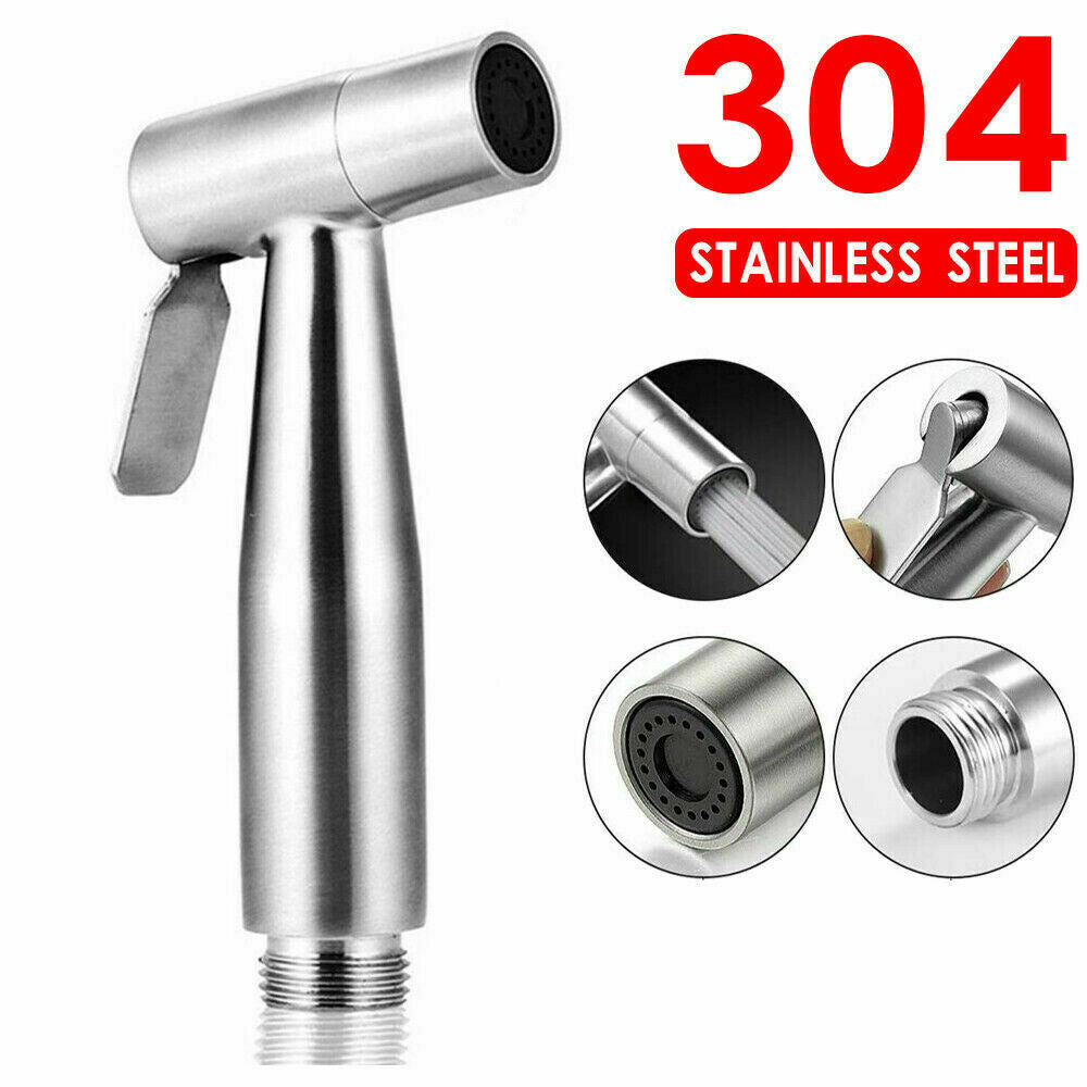 NEW Stainless Steel Handheld Douche Bidet Toilet Spray Shower Shattaf Diverter