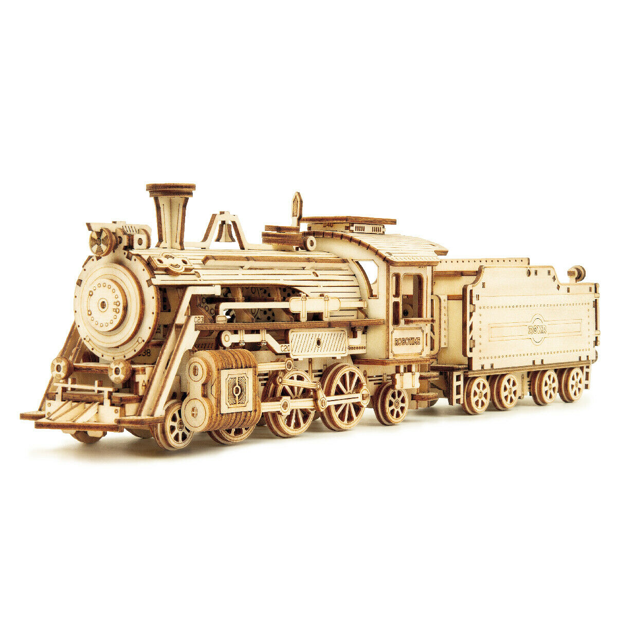 ROKR Laser Cut Train Model Kits 3D Wooden Puzzle 308pcs Toy for Teens Kids Adult