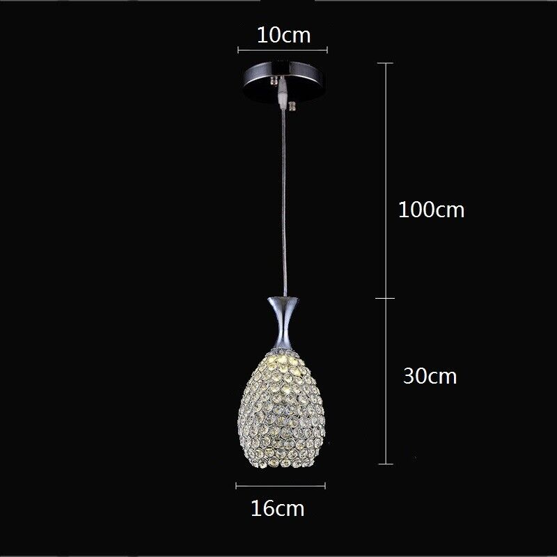 Crystal Pendant Light Home Lamps Kitchen Chandelier Lighting Room Ceiling Light