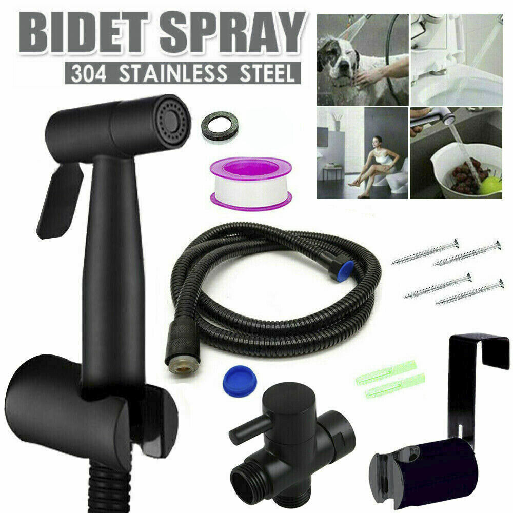 NEW Stainless Steel Handheld Douche Bidet Toilet Spray Shower Shattaf Diverter