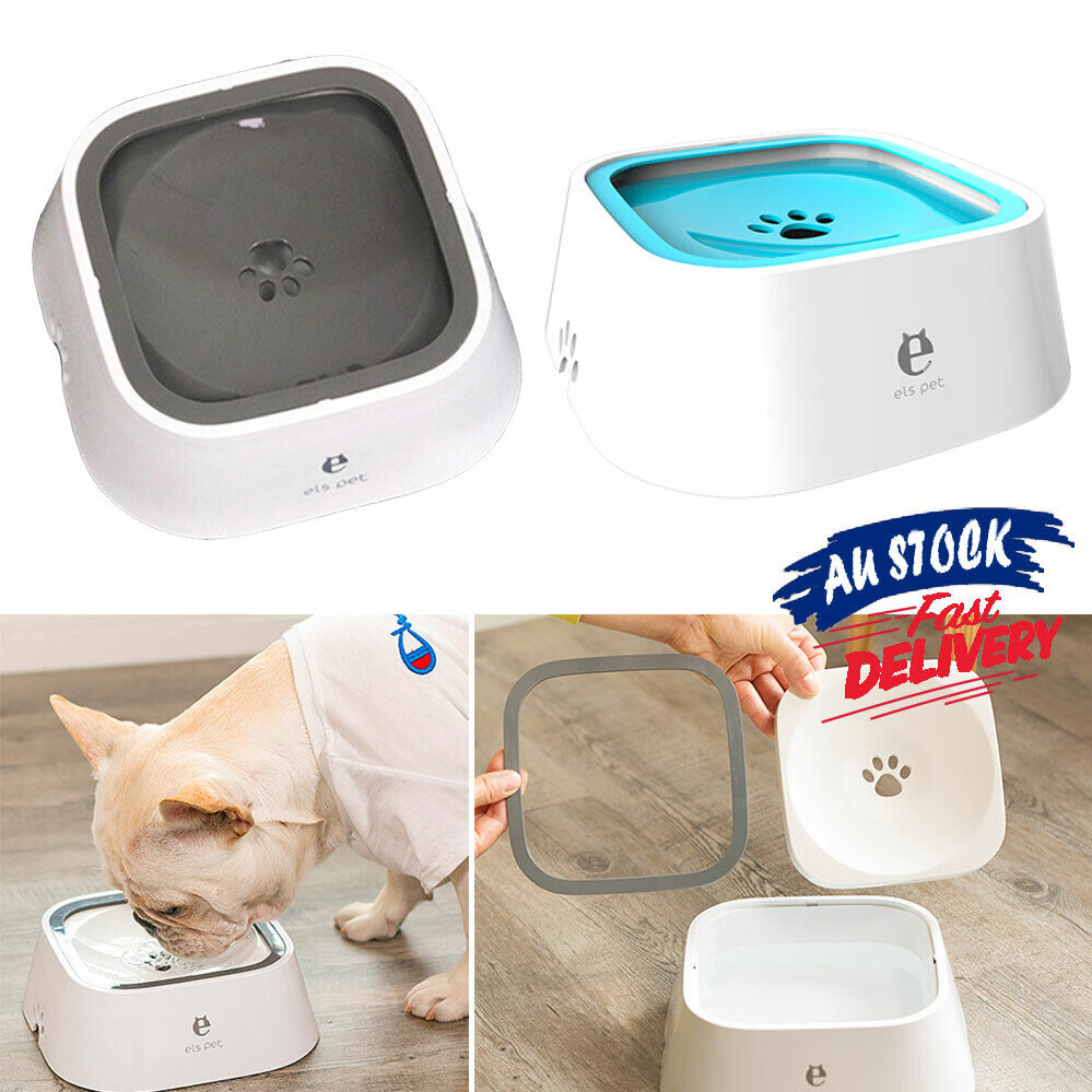 1.5L Not Wetting Mouth No Spill Drinking Pet Dog Bowls Cat Bowl Floating Bowl