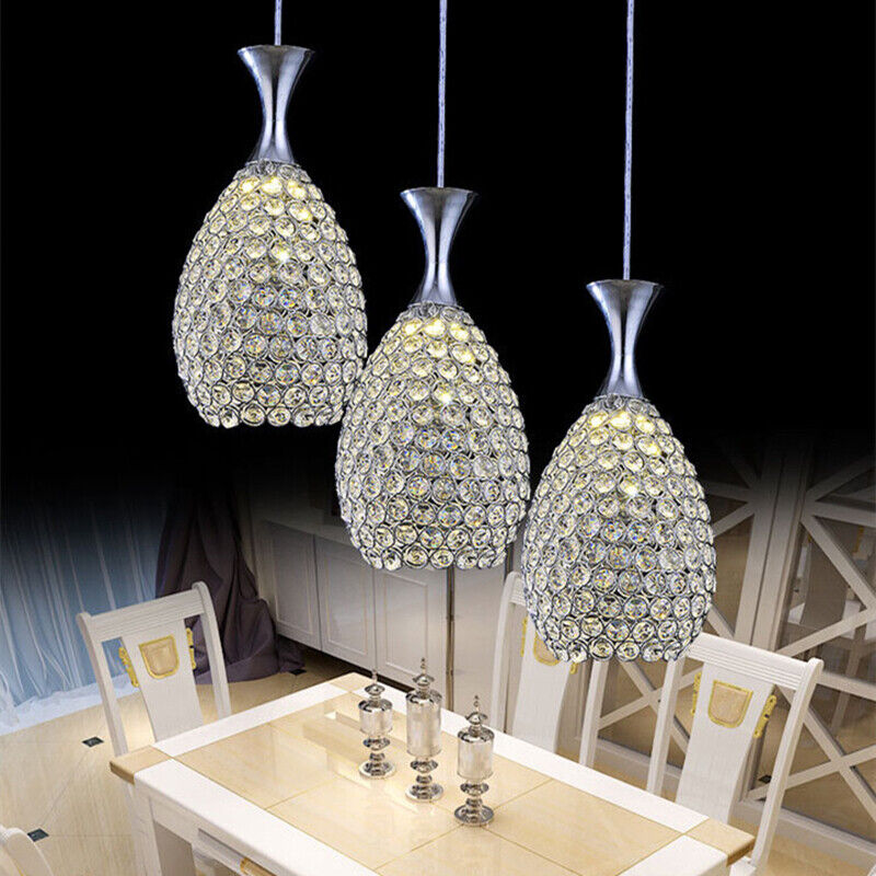 Crystal Pendant Light Home Lamps Kitchen Chandelier Lighting Room Ceiling Light