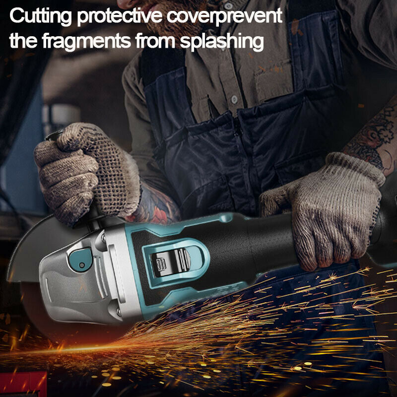 Cordless Brushless Angle Grinder 125mm Replace For Makita 18V Battery