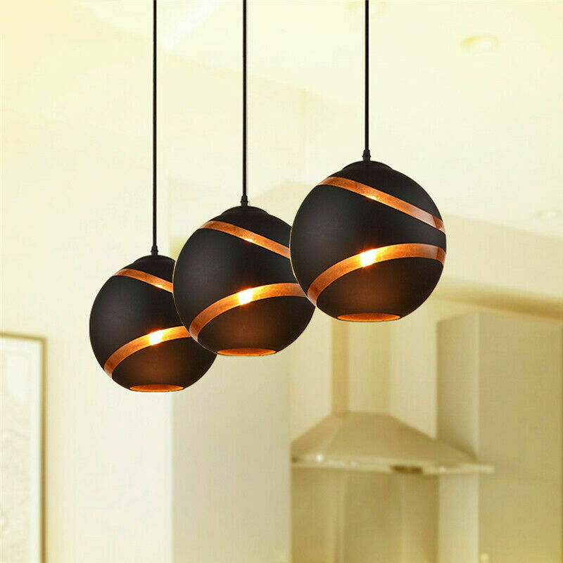 3X Glass Pendant Light Kitchen Lamp Bar Ceiling Lights Home Chandelier Lighting