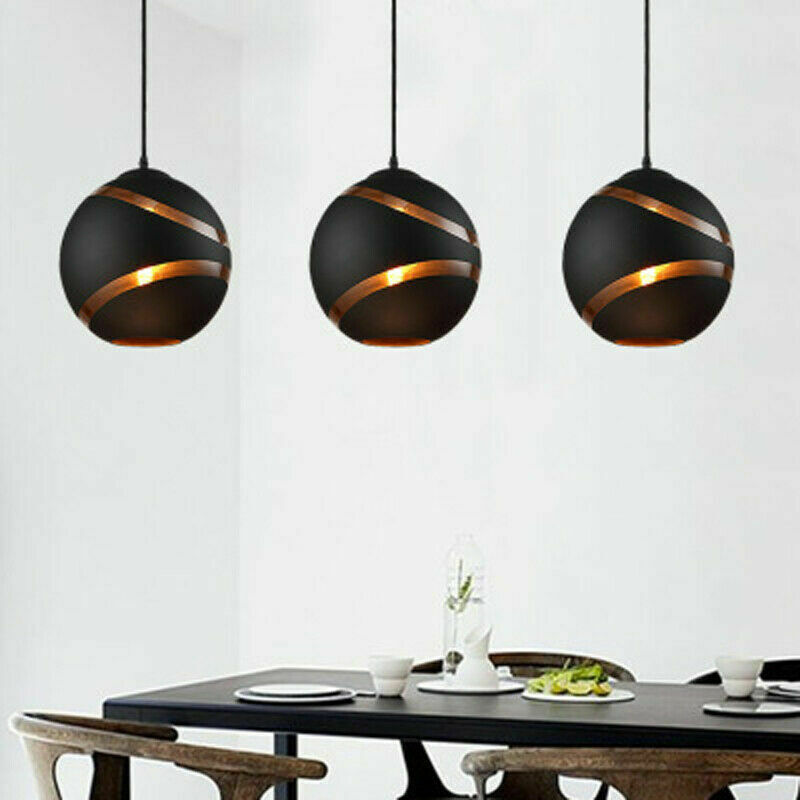 3X Glass Pendant Light Kitchen Lamp Bar Ceiling Lights Home Chandelier Lighting