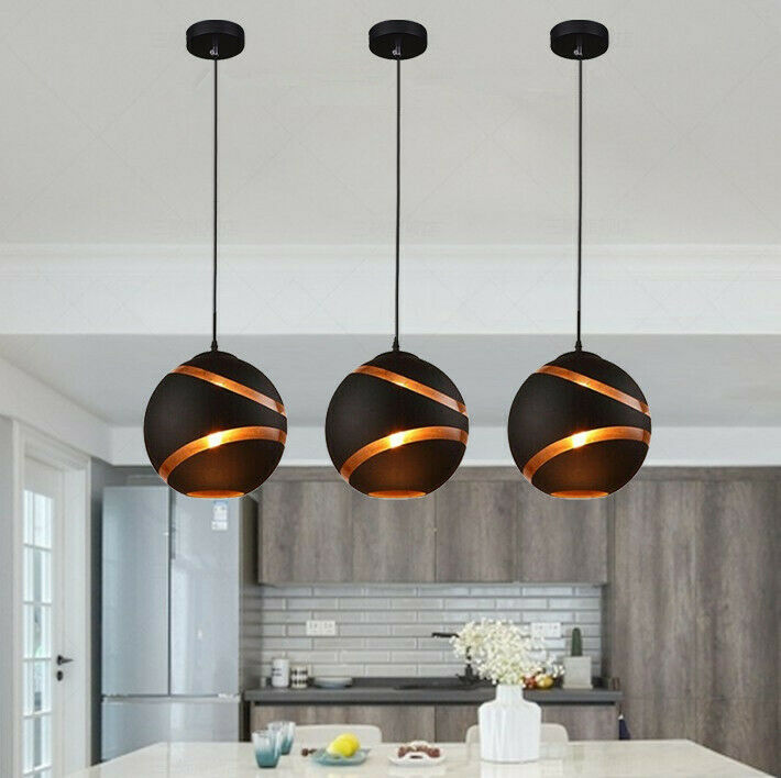 3X Glass Pendant Light Kitchen Lamp Bar Ceiling Lights Home Chandelier Lighting