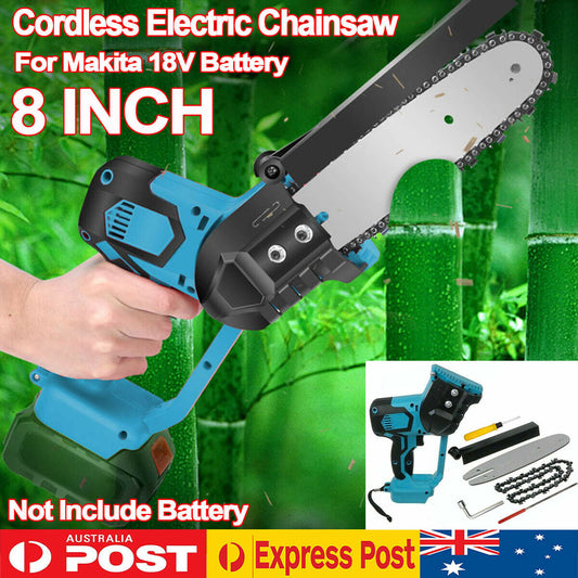 8'' Cordless Electric Wood Cutting Saw Cutter Chainsaw For Makita 18V Battery