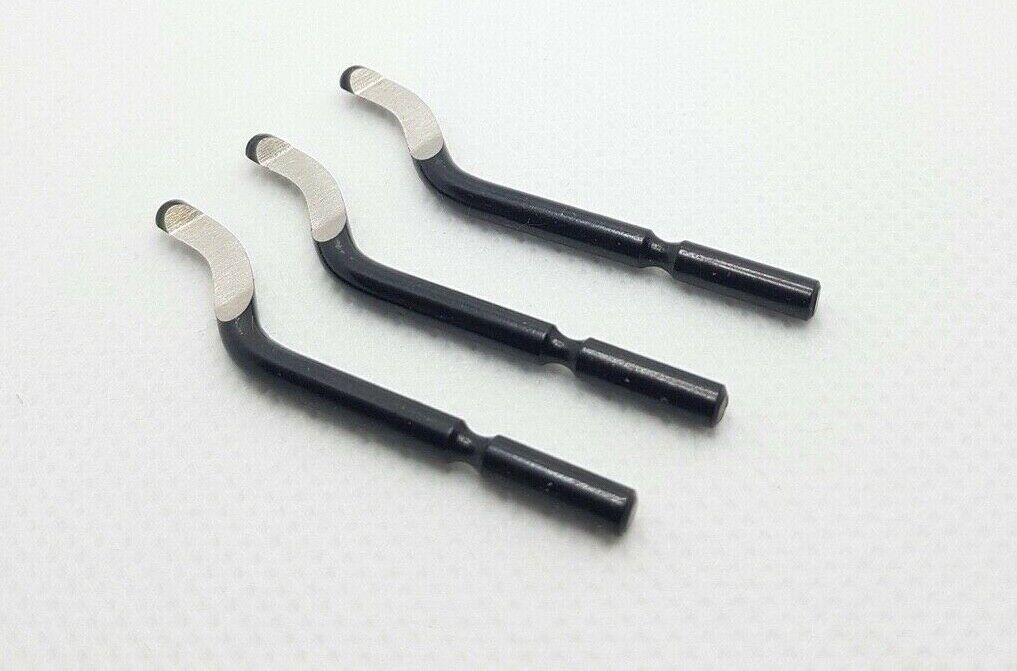 Premium Pocket Deburring Tool 365° Swivel Head With 3 Replacement Blades