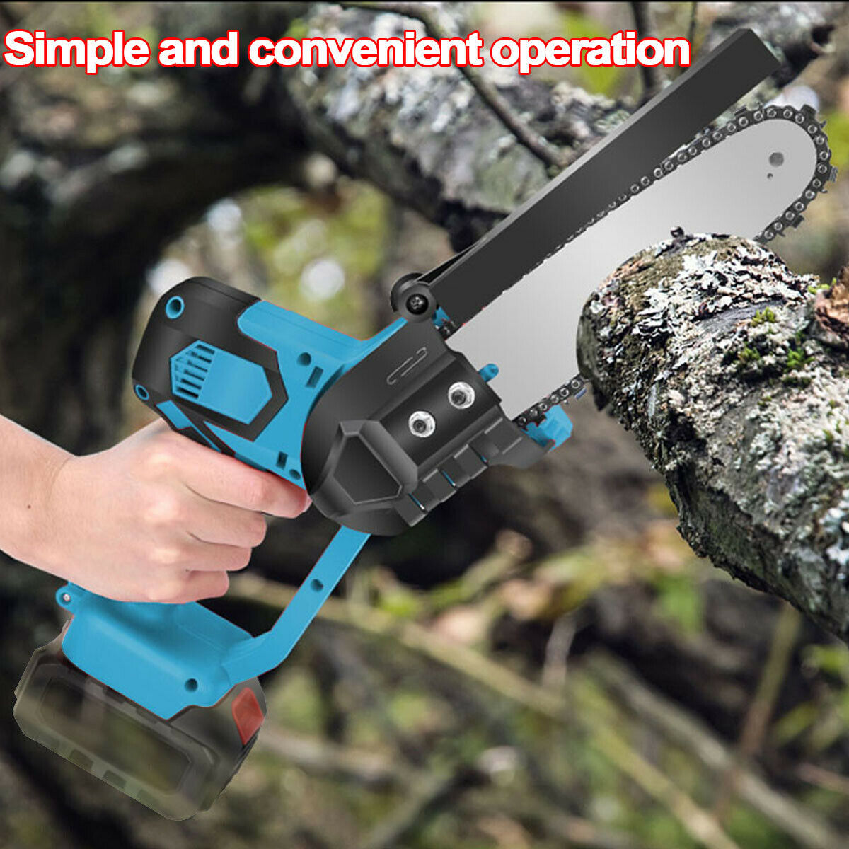 8'' Cordless Electric Wood Cutting Saw Cutter Chainsaw For Makita 18V Battery