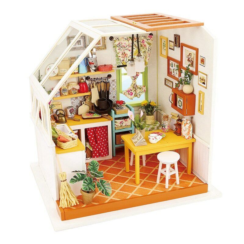 Rolife DIY Miniature House Doll House Kits Dollhouse with Furniture Toys for Kid