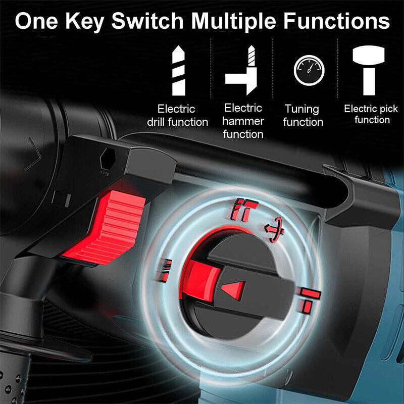 Brushless Cordless Rotary SDS Hammer Impact Drill Body For 18V Makita battery