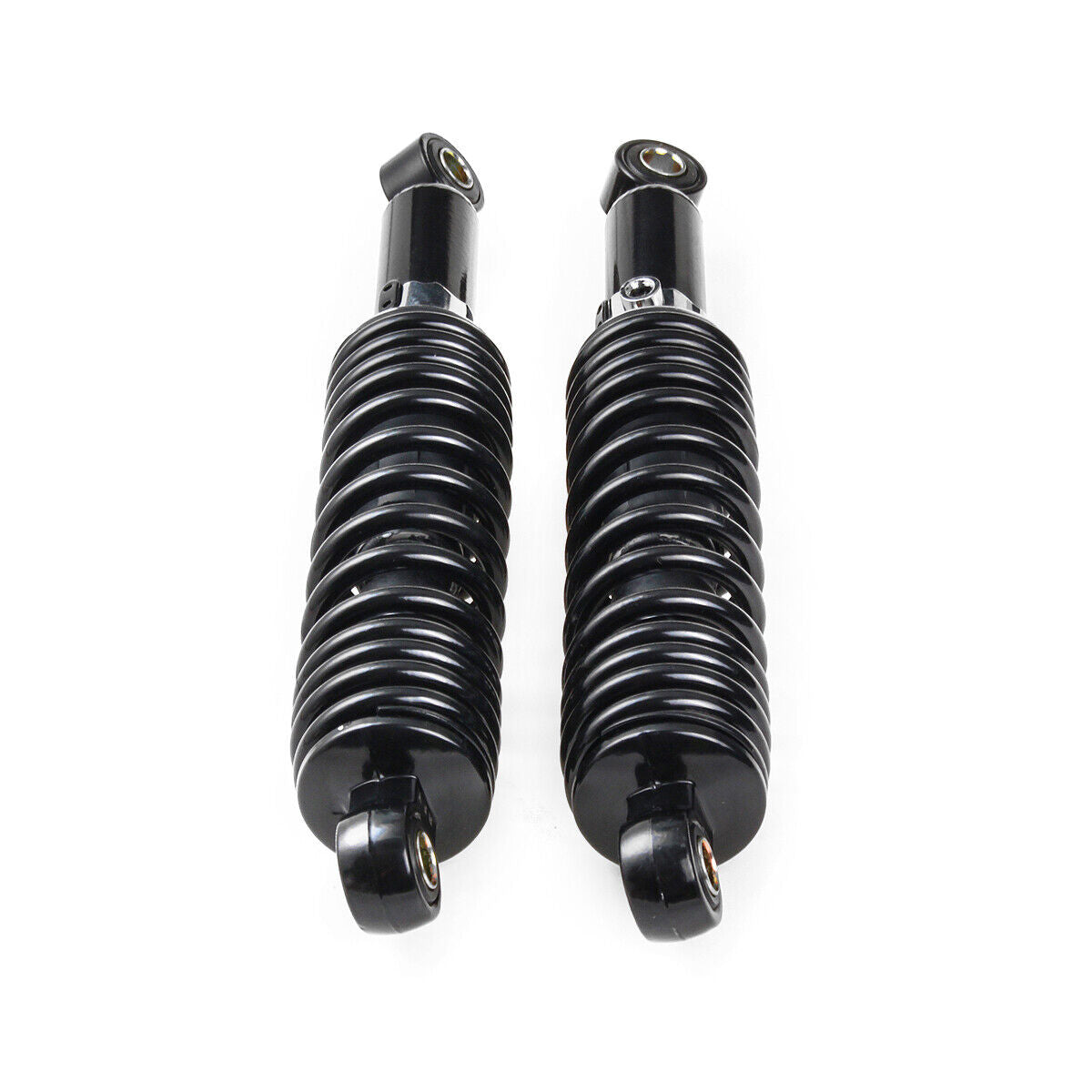 Pair Universal 320MM Motorcycle Rear Shock Absorbers Black For Suzuki Yamaha