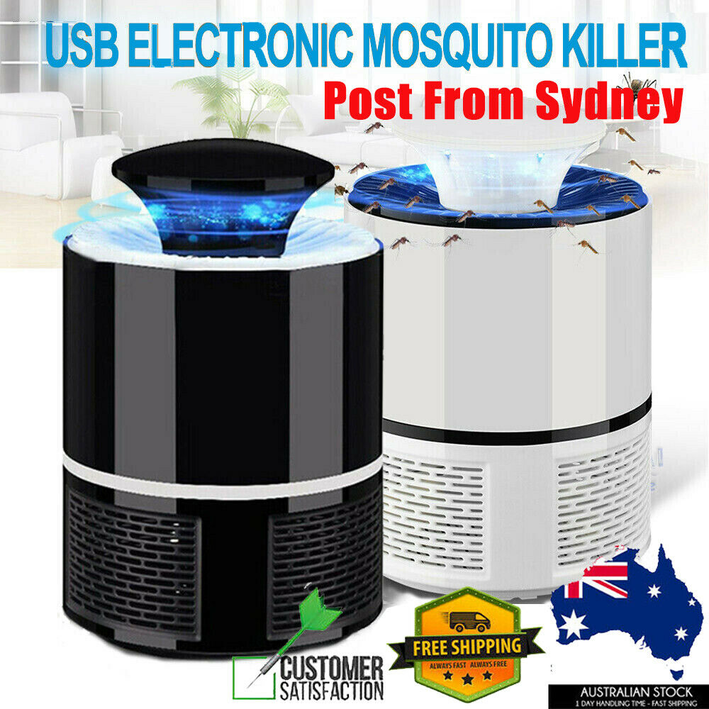 USB Mosquito Insect Killer Electric Lamp LED Light Fly Bug Zapper Trap Catcher