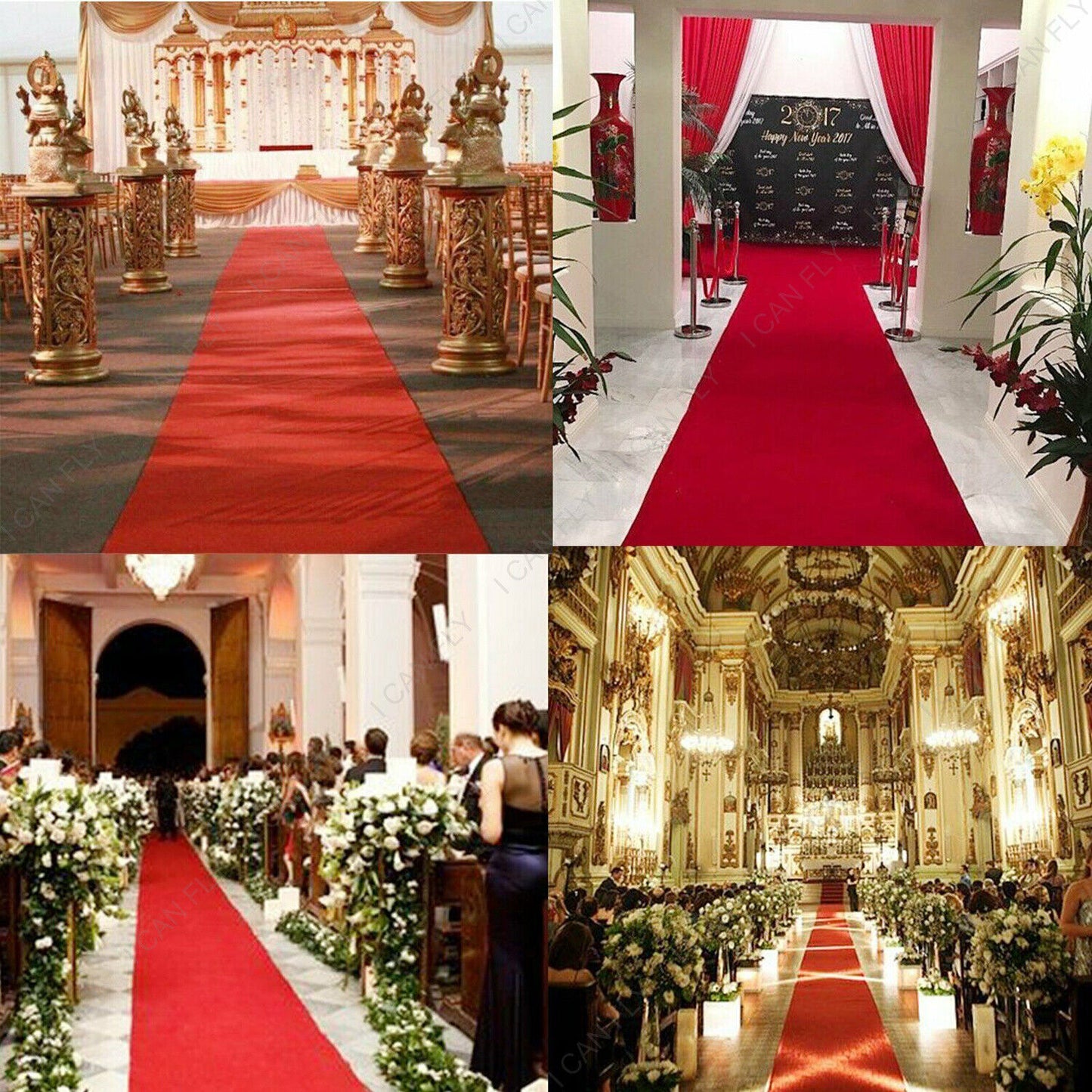 5/10*1M Red Carpet Hollywood Awards Night Wedding Party Decoration