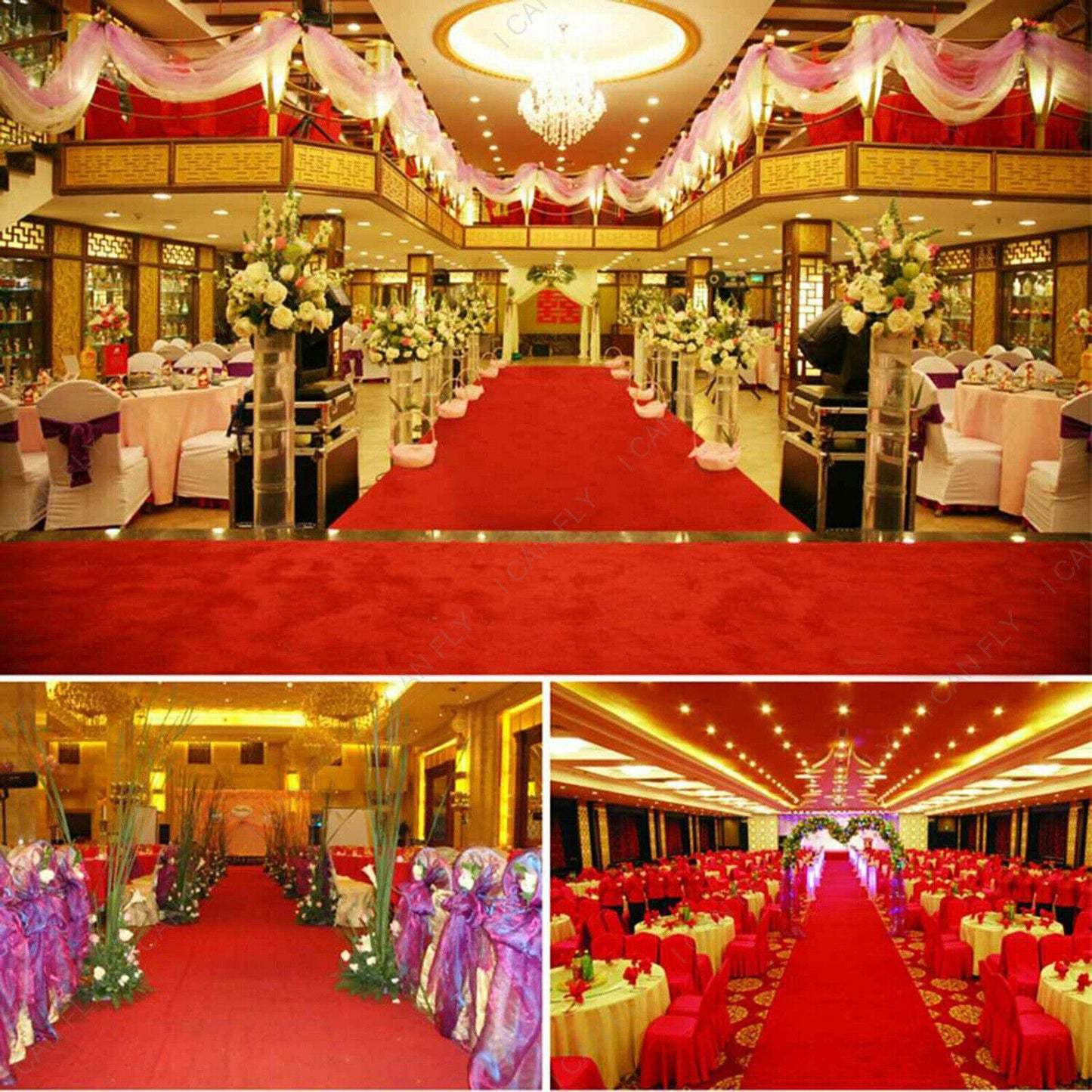 5/10*1M Red Carpet Hollywood Awards Night Wedding Party Decoration