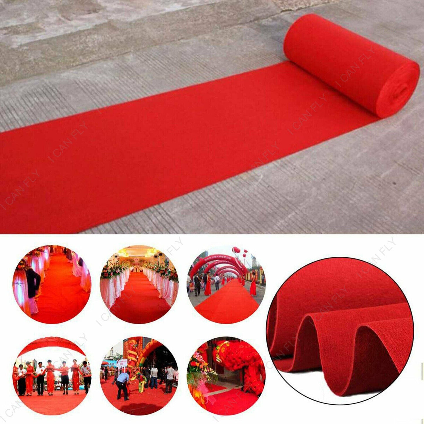 5/10*1M Red Carpet Hollywood Awards Night Wedding Party Decoration