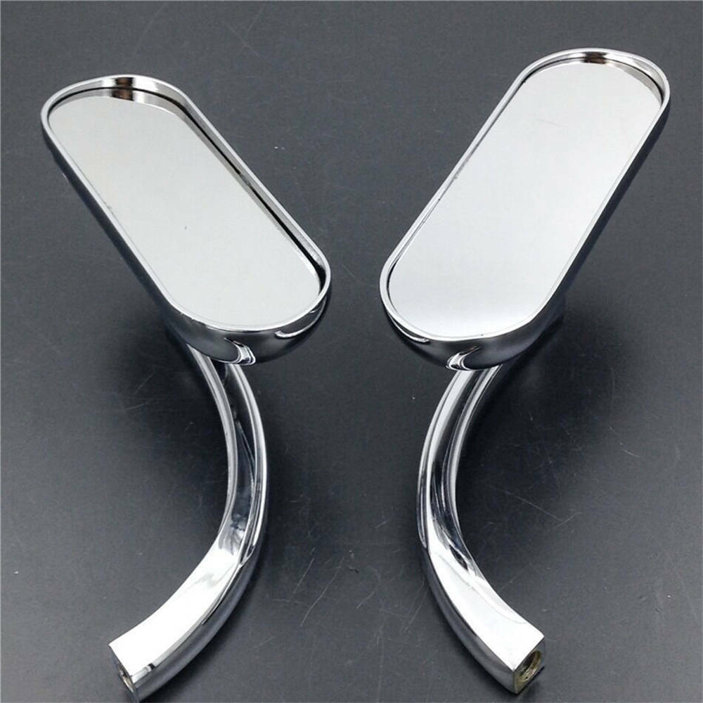 Chrome Mini Oval Motorcycle Mirrors For Harley for Sportster Softail for Yamaha