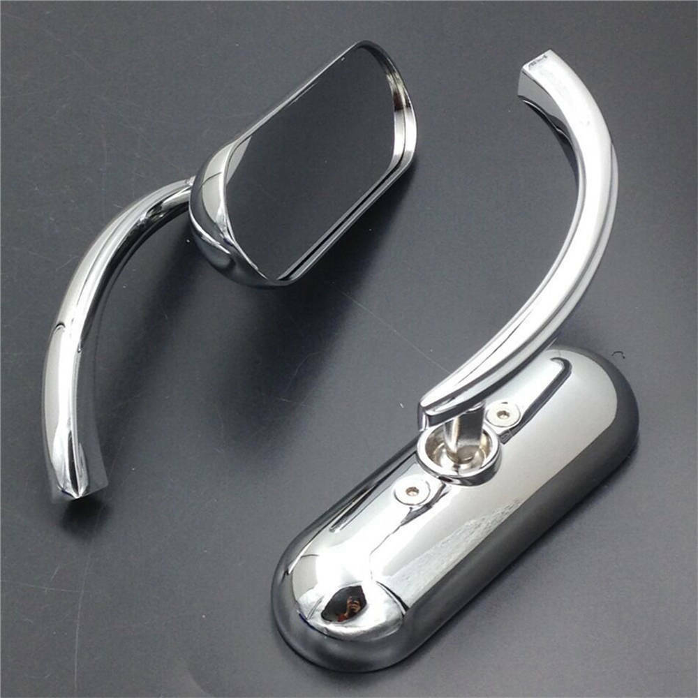 Chrome Mini Oval Motorcycle Mirrors For Harley for Sportster Softail for Yamaha