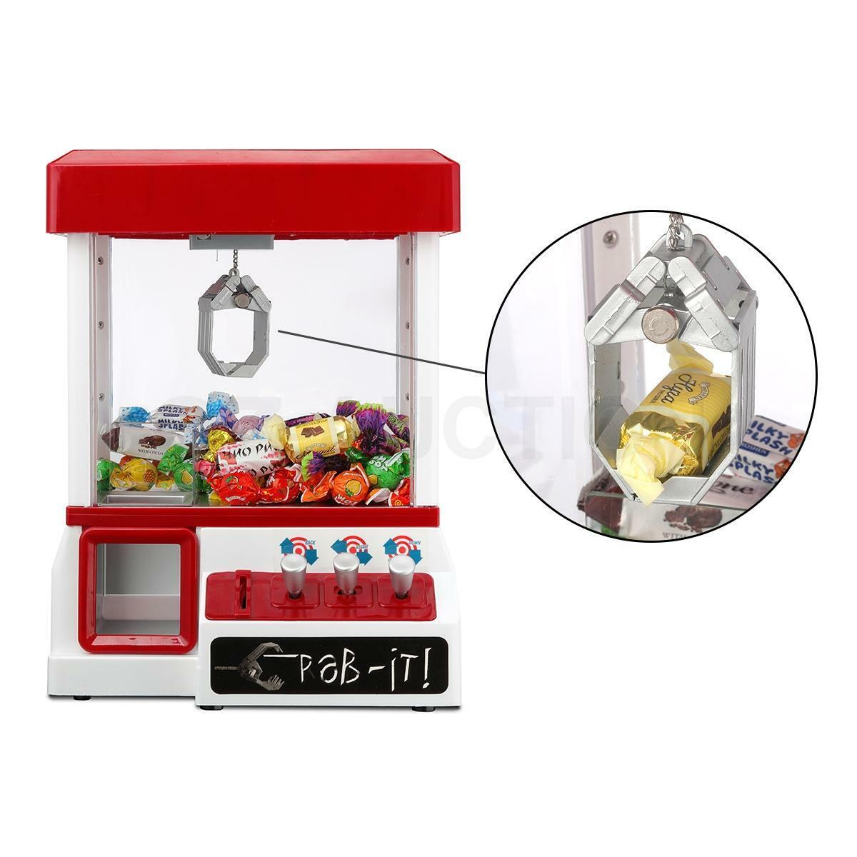 Carnival Style Vending Arcade Claw Candy Grabber Prize Machine Game Kids Toy