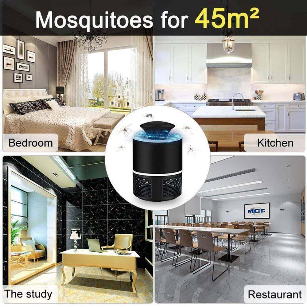 USB Mosquito Insect Killer Electric Lamp LED Light Fly Bug Zapper Trap Catcher