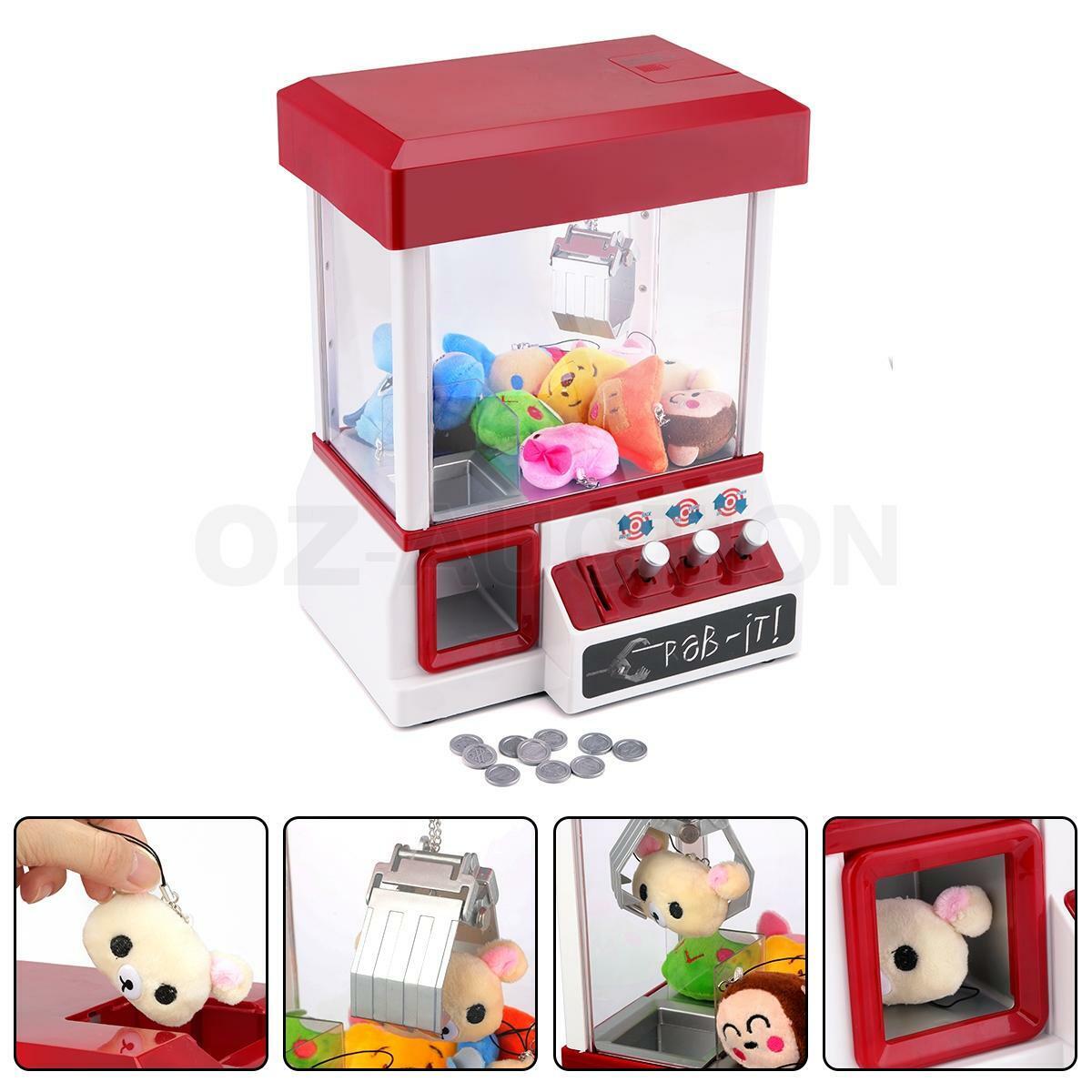 Carnival Style Vending Arcade Claw Candy Grabber Prize Machine Game Kids Toy