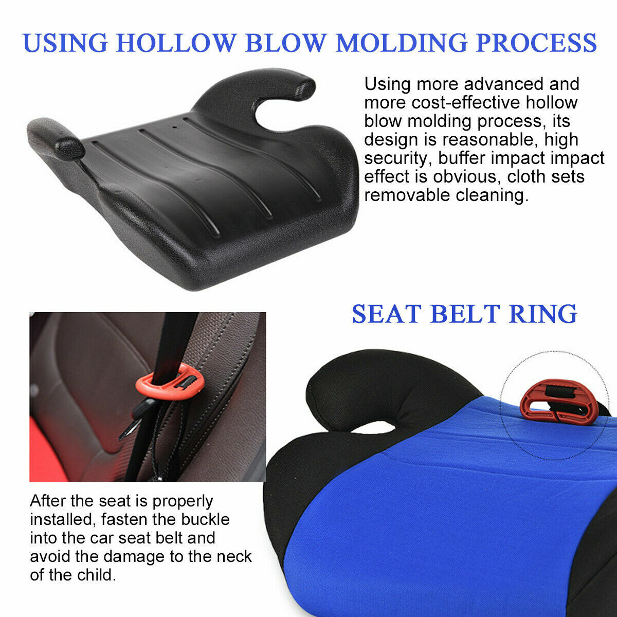 Car Booster Seat Safety Chair Cushion Pad For Toddler Children Child Kids Sturdy