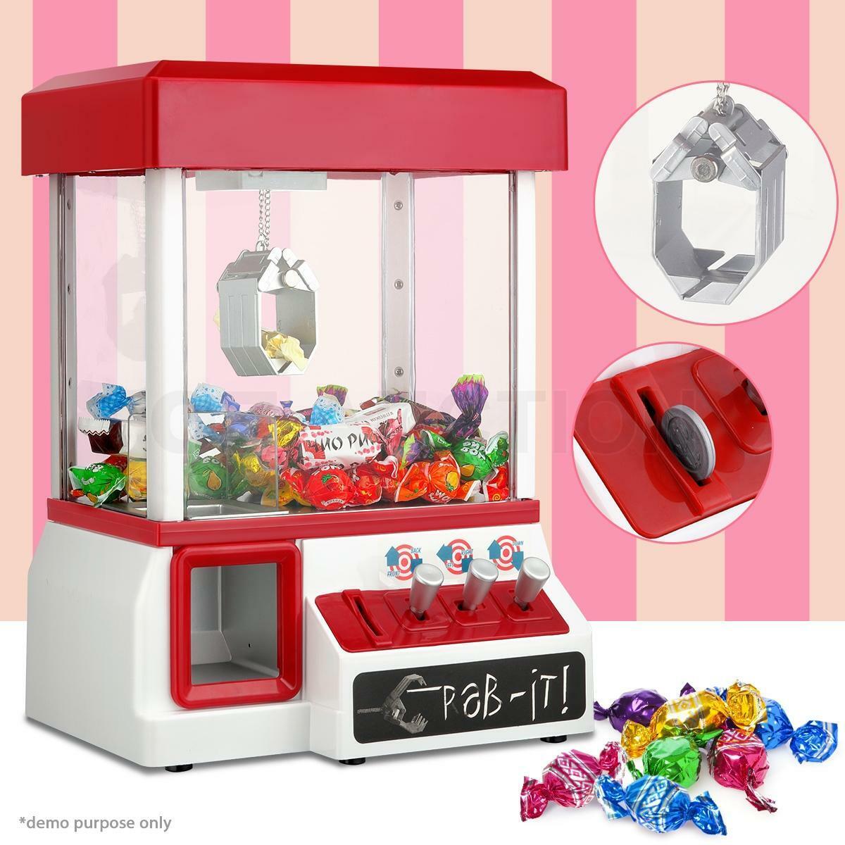 Carnival Style Vending Arcade Claw Candy Grabber Prize Machine Game Kids Toy