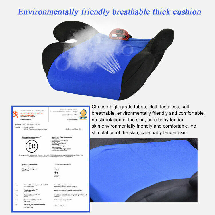 Car Booster Seat Safety Chair Cushion Pad For Toddler Children Child Kids Sturdy