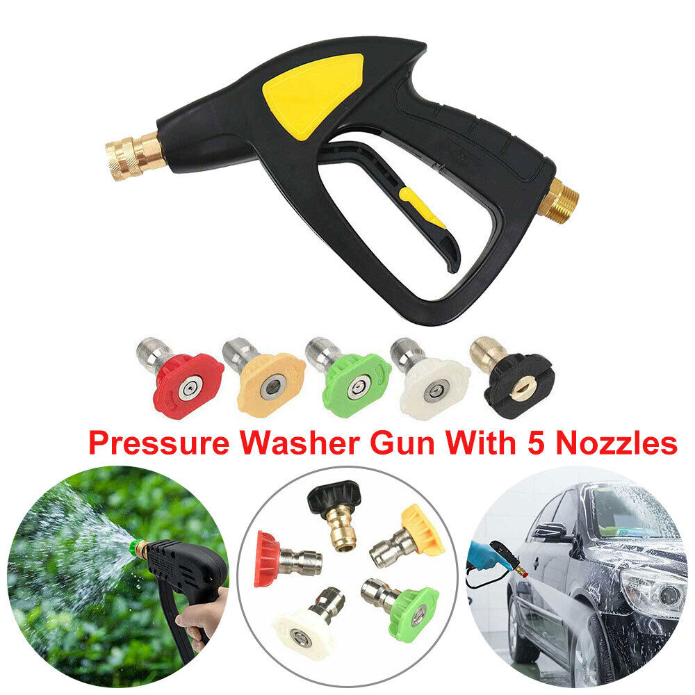 High Pressure Washer Spray Gun Washing Kit Jet Lance Wash Nozzle For Car Washing