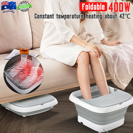 Automatic Heated Foot Tub Electric Sauna Foot Bath Massage Pediluvium Bucket SPA