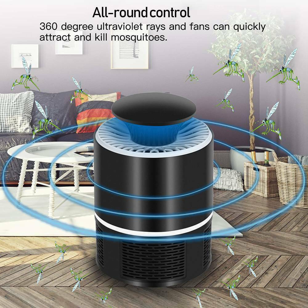 USB Mosquito Insect Killer Electric Lamp LED Light Fly Bug Zapper Trap Catcher