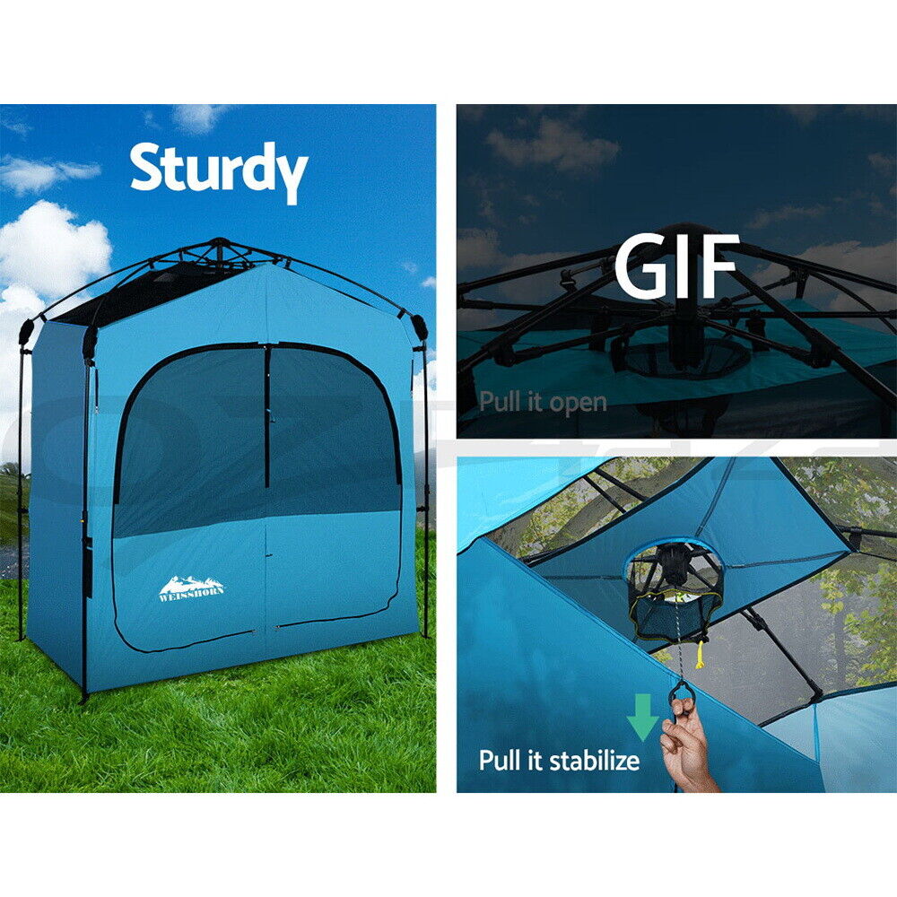 Weisshorn Extra Fast Set Up Camping Shower Tent Outdoor Toilet Change Room