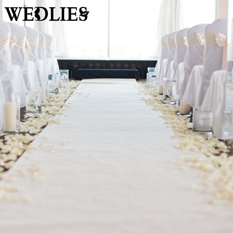 10X1.2M White Carpet Aisle Runner Wedding Party Event Decoration Mats Rugs