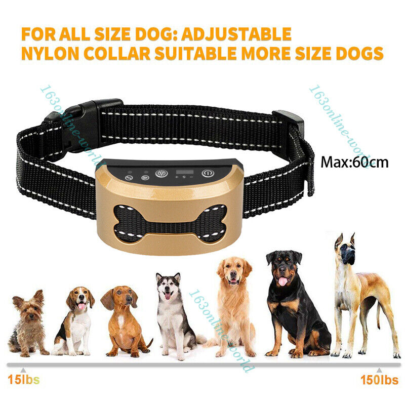 Anti Bark Dog Training Collar Stop Barking Rechargeable Auto Collars AU