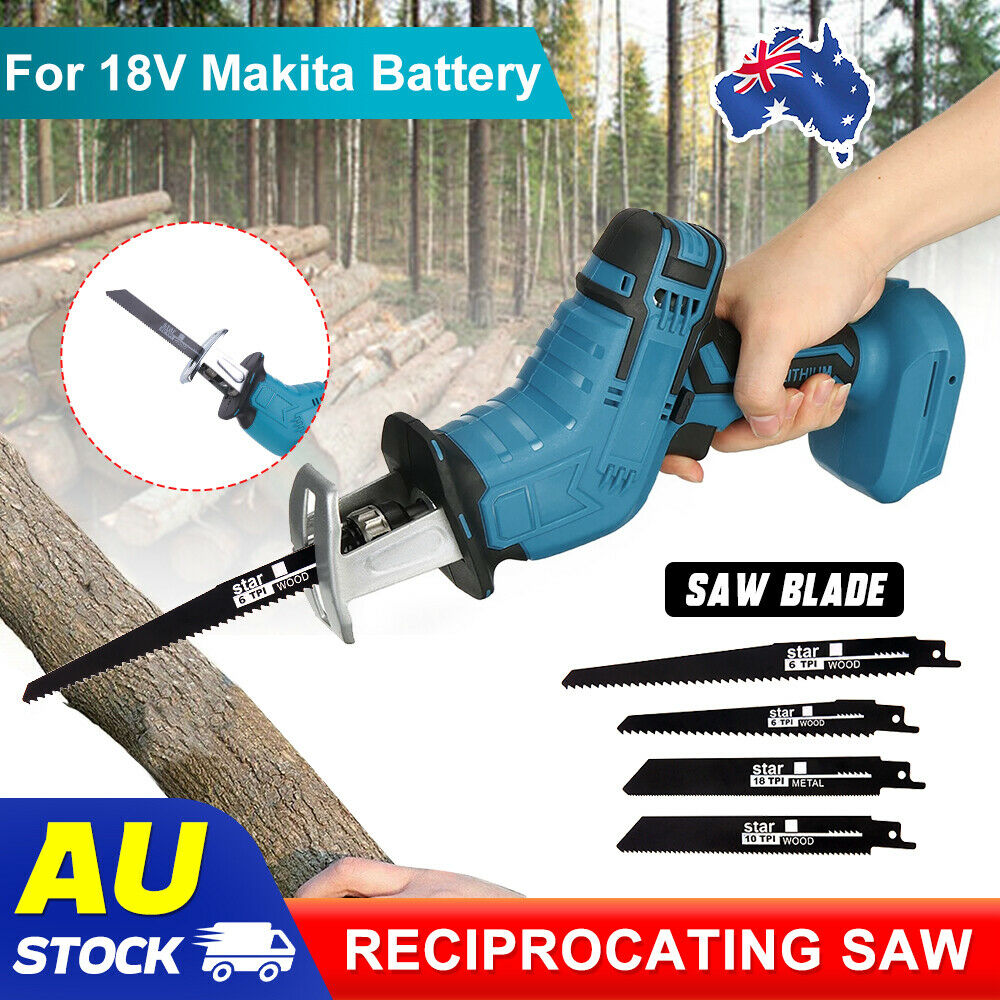 Cordless Reciprocating Saw Wood Metal Cutting Tool Blades For 18V Makita Battery