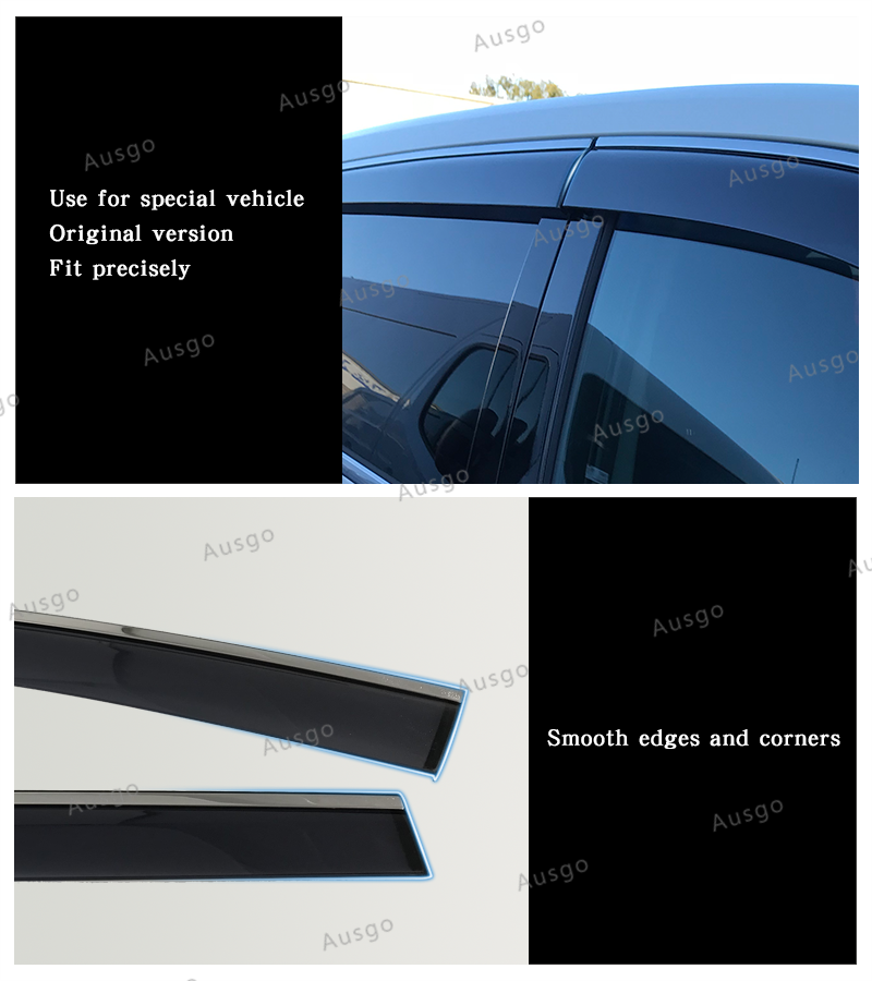 AUS Stainless Steel Weather Shields Weathershields For Toyota Kluger 2013-2021