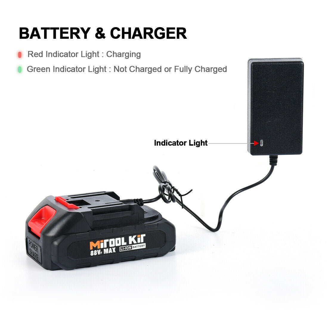 MINI CORDLESS ELECTRIC CHAINSAW BATTERY-POWERED EVER WOOD CUTTER RECHARGEABLE 4"