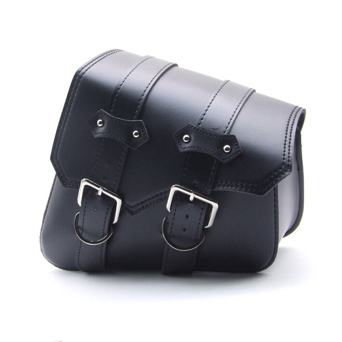 Motorbike Motorcycle Saddle Bag Leather Tool Luggage Bags Side Pannier Saddlebag