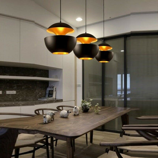 Kitchen Pendant Light Bar Black Lamp LED Chandelier Lighting Home Ceiling Lights