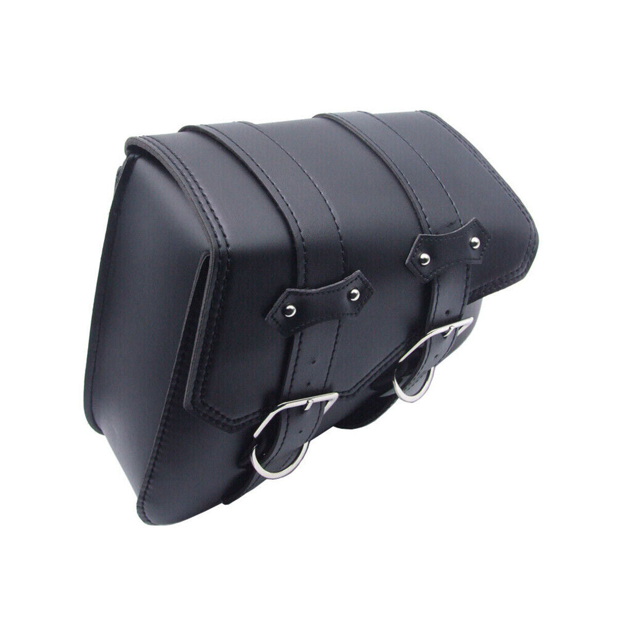 Motorbike Motorcycle Saddle Bag Leather Tool Luggage Bags Side Pannier Saddlebag