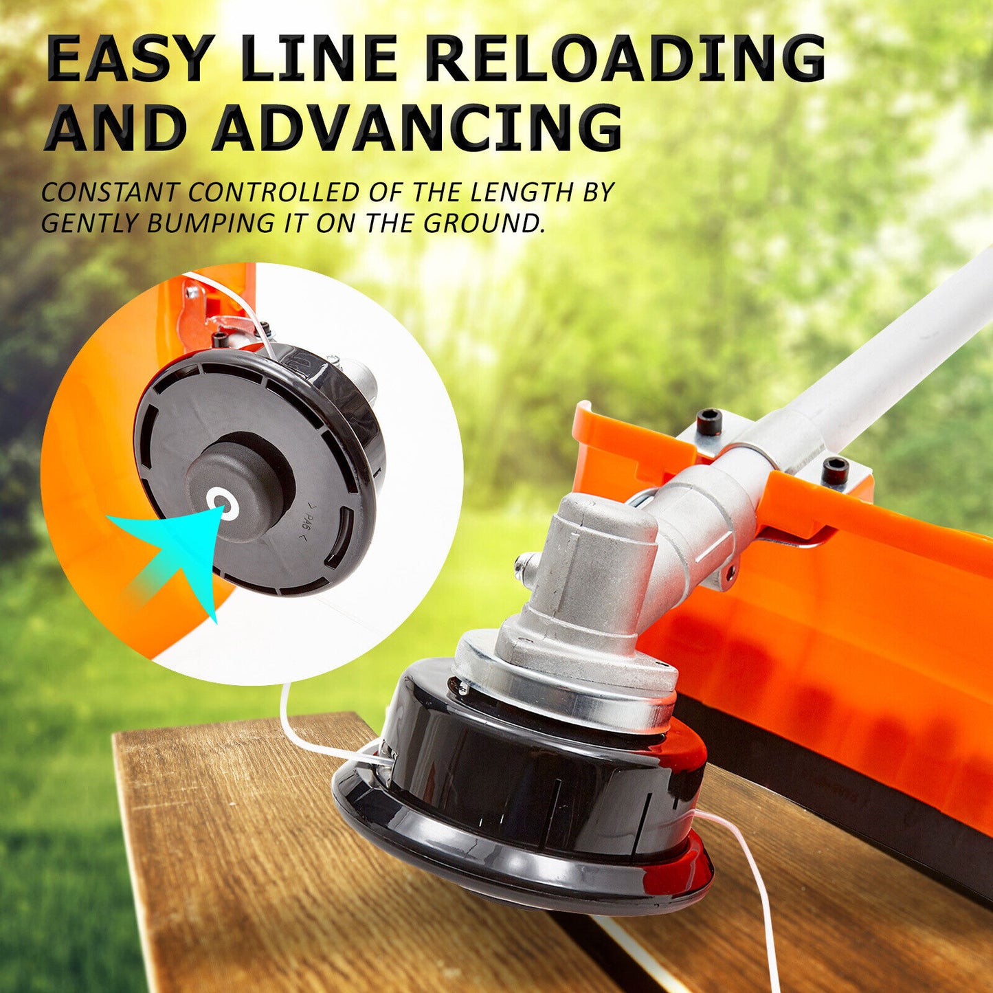 26cc Pole Brush Cutter Trimmer Line Whipper Snipper Tree Pruner Multi Garden