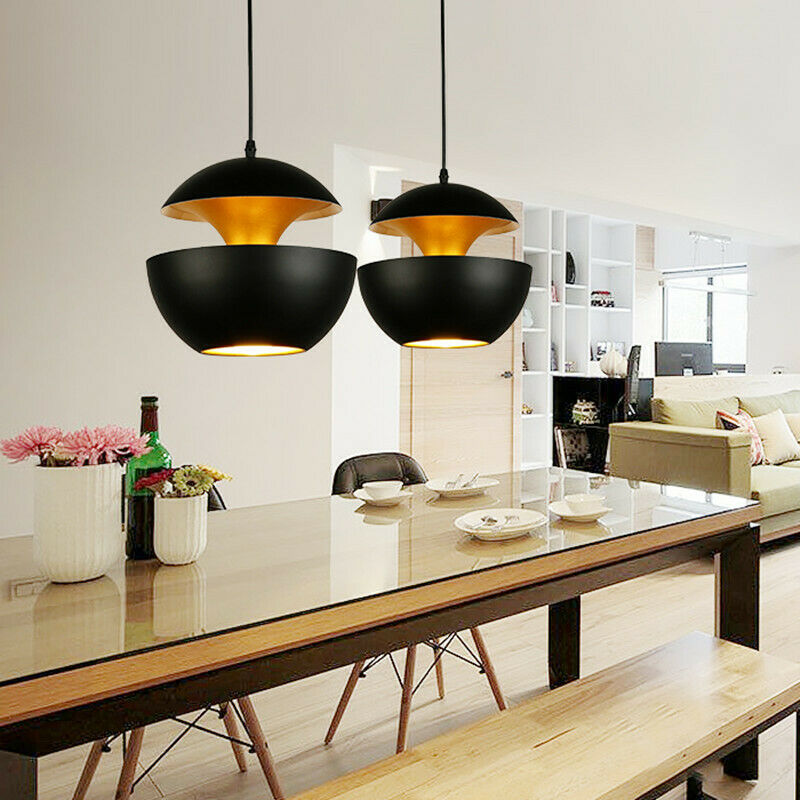 Kitchen Pendant Light Bar Black Lamp LED Chandelier Lighting Home Ceiling Lights