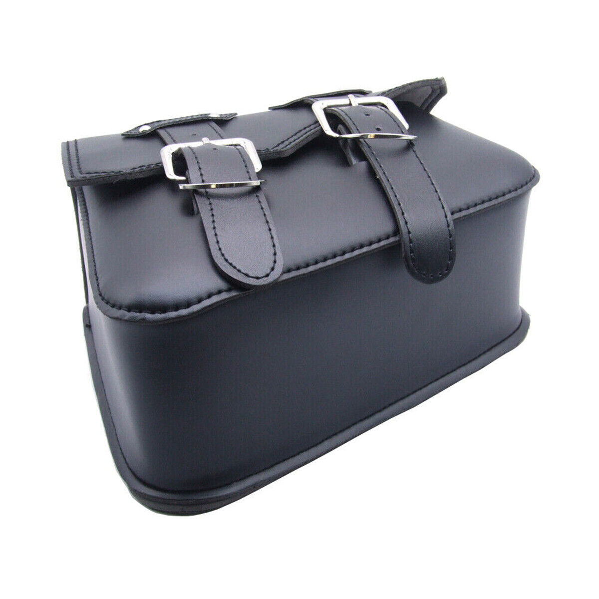 Motorbike Motorcycle Saddle Bag Leather Tool Luggage Bags Side Pannier Saddlebag