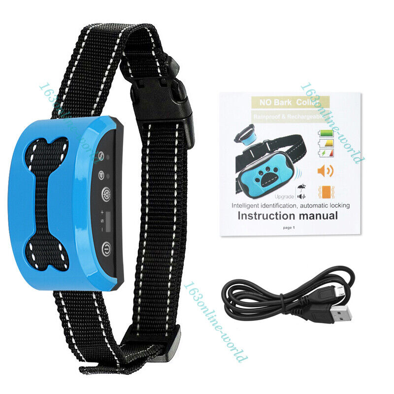 Anti Bark Dog Training Collar Stop Barking Rechargeable Auto Collars AU